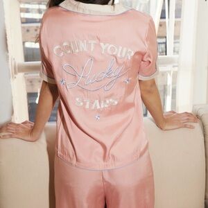 Count Your Lucky Stars Pink Bowling Shirt & pants by understated leather